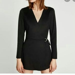 Zara suede romper